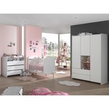 Chambre Complète Bébé 5P "Kiddy" Blanc