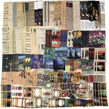 200PCS Vintage Scrapbooking Supplies Kit for Journaling, Junk Journal Planner...