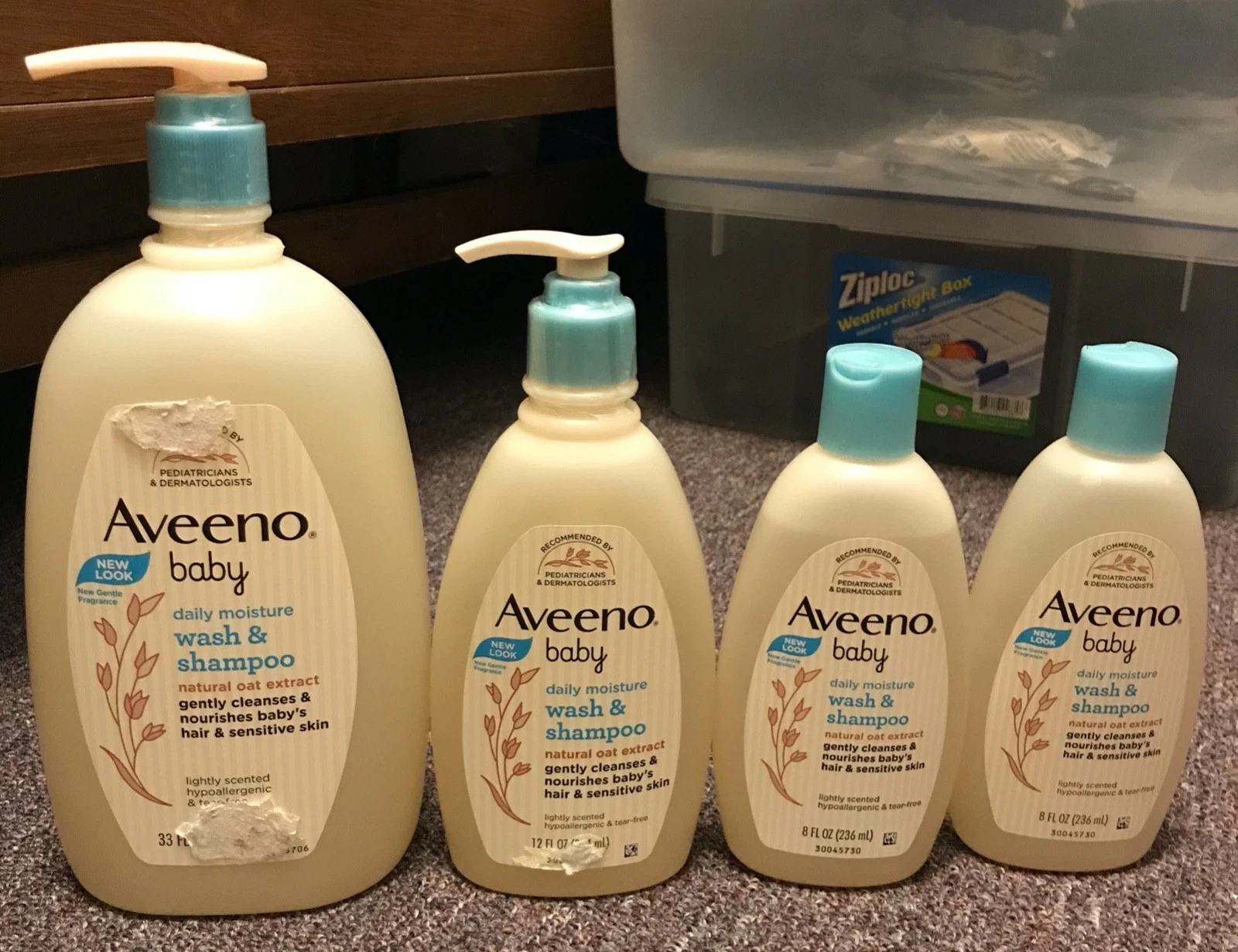 LOT AVEENO BABY DAILY MOISTURE WASH & SHAMPOO LIGHTLY SCENTED 33oz,12oz, (2) 8oz
Opens in a new wind