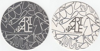 1 ART IS AN ALE BREWING 107mm FRANCE SOUS BOCK BIERDECKEL BEERCOASTER VILTJE