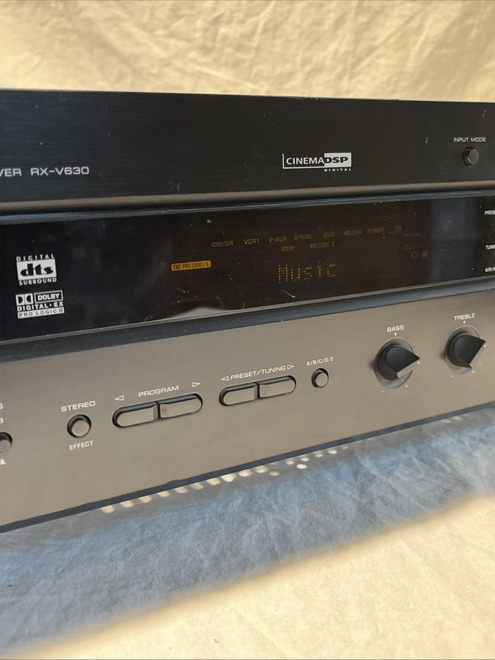 Yamaha RX-V630RDS Dolby Digital DTS 6.1 AV-Receiver Amplifier Tested and Working - Image 4 of 4