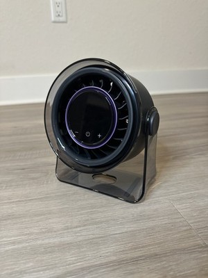 CoolHill Turbo Desktop Fan - Multiple Speeds, Adjustable Angle Black / Purple