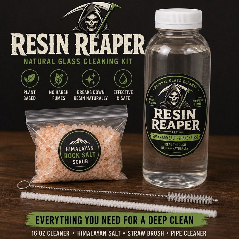 Bong Cleaning Kit-Resin Reaper- Natural Glass Cleaner- No Harsh Chemicals