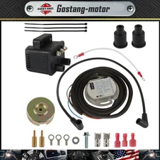 For EVO Big Twin XL Sportster Single Fire Programmable Ignition Coil Kit 53-660