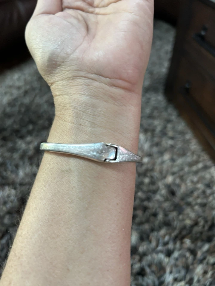 Pulsera Chapada en Plata Doble Truco Uno De 50 Foto 4 de 4