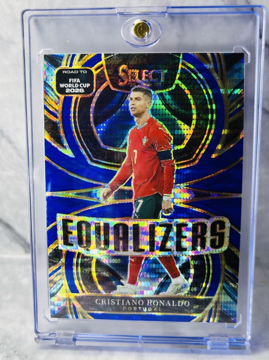 2025-26 Select FIFA World Cup Cristiano Ronaldo Equalizers Blue Pulsar SP #15 view 3