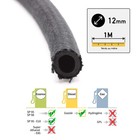 Durite de carburant toilée Ø12mm au mètre