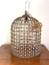 Large French antique chandelier crystal birdcage chandelier, Ceiling Light
