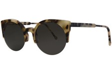 RetroSuperFuture Lucia 285 SP10 Sunglasses Women's Puma/Grey Round Shape 51mm