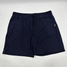 Eddie Bauer Lounge Shorts Men XL Blue Pockets Logo . 41789
