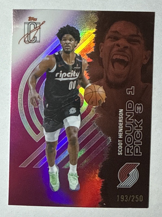 2025-26 Topps Signature Class Scoot Henderson Magenta Refractor SP #/250
