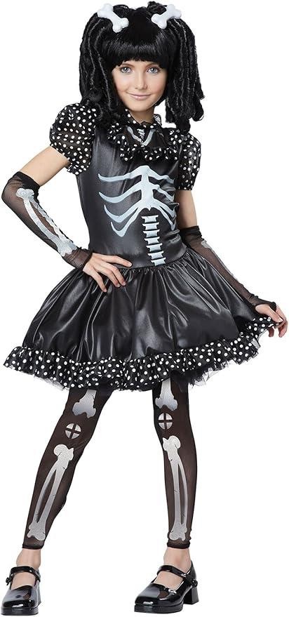 Disfraz Espeluznante Esqueleto Niñas Halloween Talla Mediana