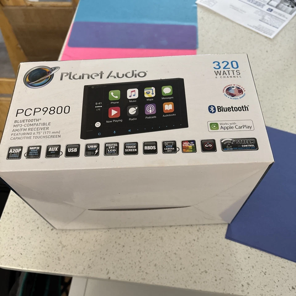 Planet Audio PCP9800A Double-DIN 6.75" Touchscreen Bluetooth Car Stereo - Image 2 of 4