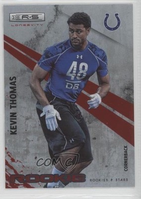 2010 Panini Rookies & Stars Longevity Rookie Ruby 57/100 Kevin Thomas #212 t8i