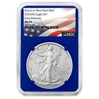 2026 (W) $1 1-oz American Silver Eagle NGC MS70 ER Flag Label Blue Core