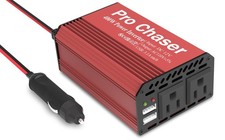 Chaser 400W Car Power Inverter   DC 12V to AC 110V Converter with Dual AC Out...