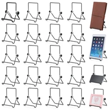 Kenning 24 Pieces Adjustable Easel Stand 5.5 x 7.1 Wire Display Stand Plate