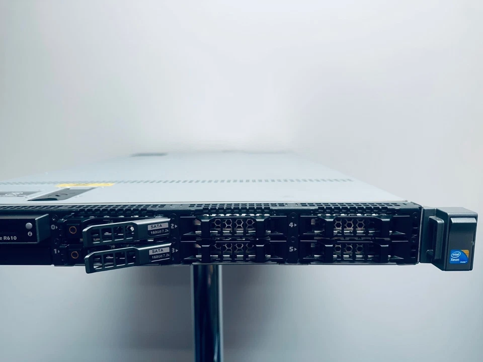 Dell PowerEdge R610 6 Bay 1U Server 2x 6 Core X5650 96GB RAM 2x 160GB HDD - Image 4 of 4
