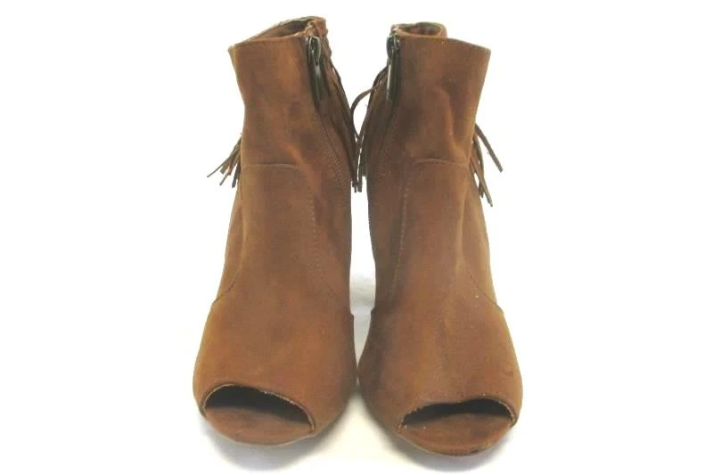Bottes À Franges En Suède Marron Taille 6,5 Pour Femmes Bamboo Encounter - Photo 2/4