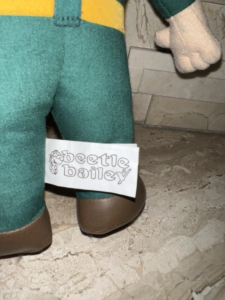 "Muñeco de peluche Beetle Bailey Camp Swampy Sargent Orville Snorkel 9,5"" 2000 woks de juguete" Foto 4 de 4