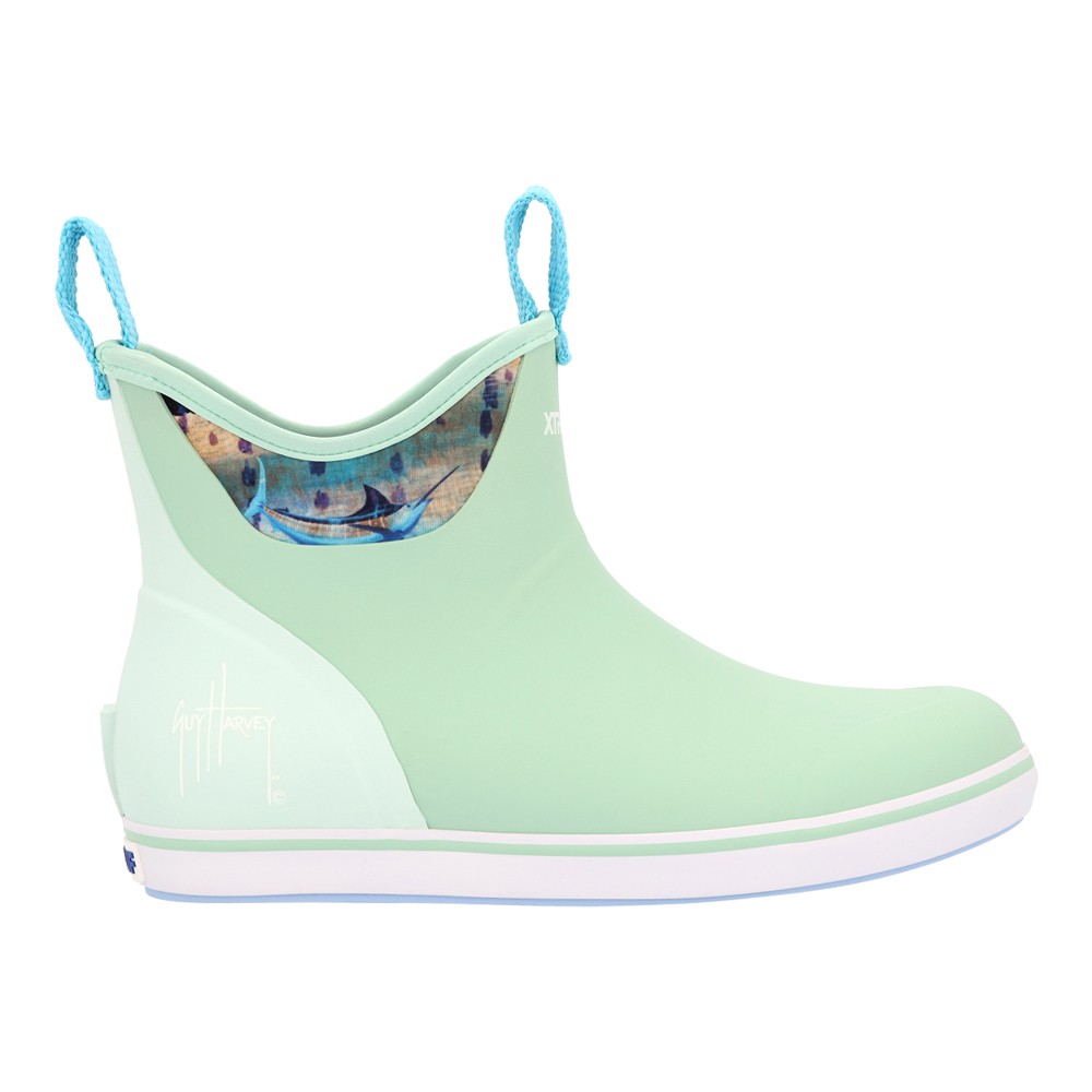 Xtratuf Guy Harvey Womens Green Slip-On Casual Boots XWABGH30