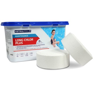 1 kg Astral Pool Chlor-Langzeit-Tabletten á 250g langsam löslich Schwimmbad Pool