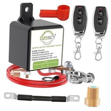 Remote Battery Disconnect Switch 12v, 250A, 250A with Long Negative Wire