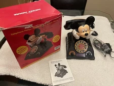 Vintage Disney Mickey Mouse Talking Alarm Clock Radio Telephone - TeleMania