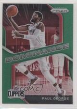 2020-21 Panini Prizm Dominance Green Prizm Paul George #21 0x4v