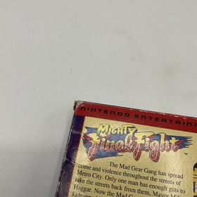 Nintendo Mighty Final Fight Nes Game Rare CIB Slight Wear Lots Of Pictures