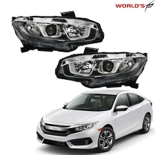 For Honda Civic 2016-2020 Headlight Electroplated Halogen Factory Headlamp RH&LH