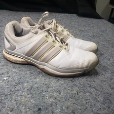 ADIDAS ADIPOWER BOOST WHITE LACE SOFT SPIKE GOLF SHOES SIZE 10.5 US 