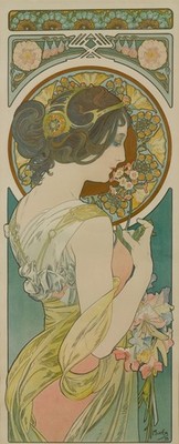 Alphonse Mucha: Primrose 22x30 Archival Quality Fine Art Print