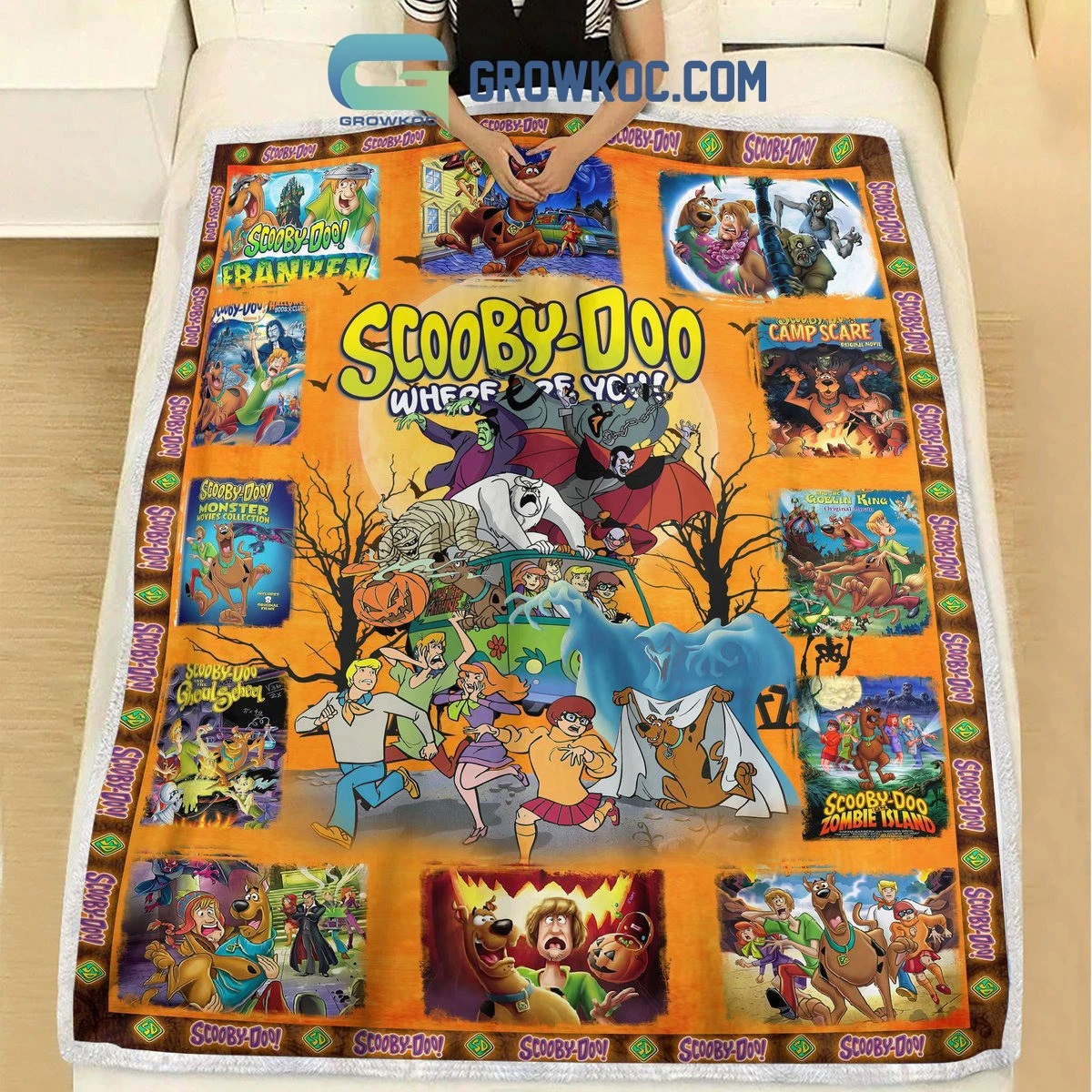 Scooby Doo Where Are You Halloween Fleece Blanket