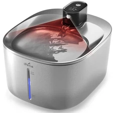 IPETTIE RUNWAY BATTERY CORDLESS CAT WATER FOUNTAIN - GRAY