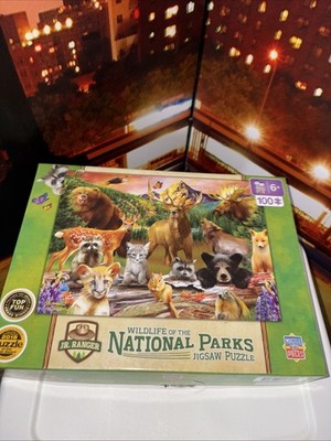 Master Kids Pieces Puzzle Wildlife Of The National Parks 100 Pieces Complete