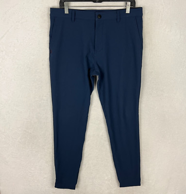 Rhone Commuter Jogger Pants Mens 32x30 Blue Performance Stretch Chino Tapered