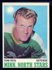 1970-71 OPC O PEE CHEE HOCKEY #43 TOM REID NM MINNESOTA NORTH STARS Wild card