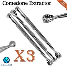 Comedone Extractor Blackhead Remover Skin Care Acne Pimple Blemish Double Spoon