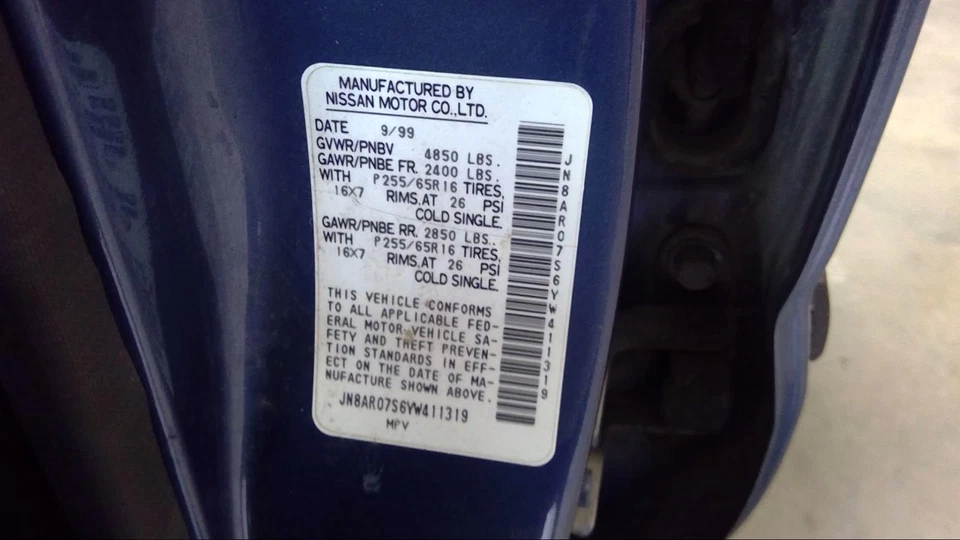 Used Air Cleaner Assembly fits: 2000 Nissan Pathfinder 6 cylinder Grade A - Image 4 of 4