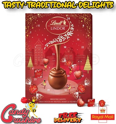Lindt Lindor Milchschokolade Weihnachten Adventskalender 300g