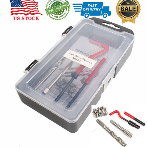 131-Piece Metric Helicoil Thread Repair Kit | 131pc Zambia