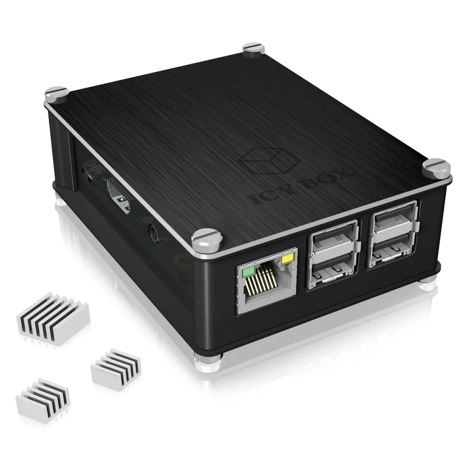 ICY BOX IB-RP102Gehäuse für Raspberry Pi® 2 / 3 Model B / B+ 60198 NEUWERTIG