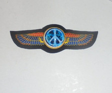 Cosmic Psychedelic Kaleidoscope Flower Peace Sign Hippie Love Patch Sign Tie Dye