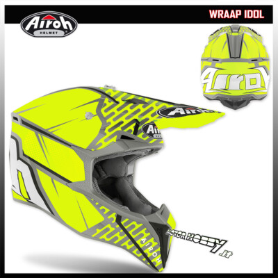 HELM CROSS ENDURO MOTARD AIROH WRAAP IDOL ANTHRAZIT MATT MODELL