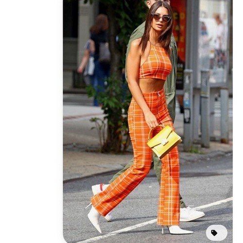 I.AM.GIA Polaris Pant in orange plaid 