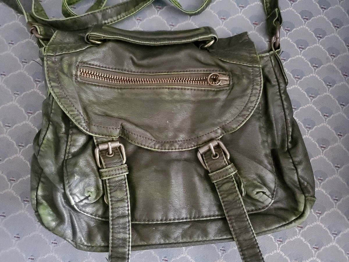 Vintage distressed grunge forest green crossbosy city Bag | eBay Vintage distressed grunge forest green crossbosy city Bag | eBay