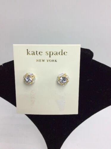 Kate Spade New York Enchape de oro amarillo PERLA moda joyería