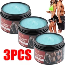 3PC Hot Cream Fat Burner Loss Weight Belly Slimming Fitness Body Sweat Gel Cream