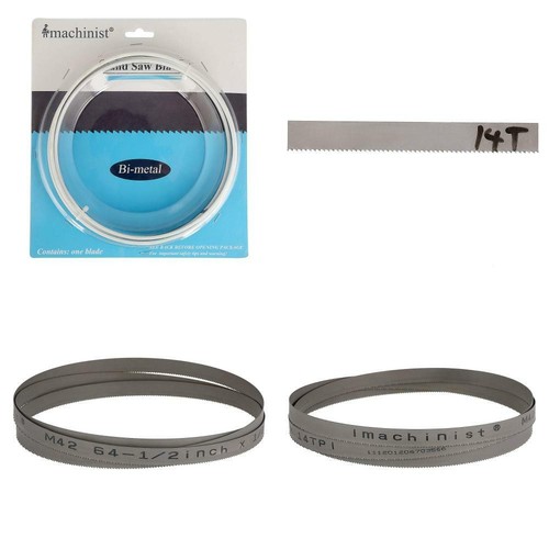 Imachinist S64514 Bimetal Band Saw Blades 641/2" X 1/2" X 14tpi for
